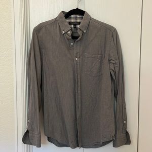 Gray Casual Flannel Shirt- Banana Republic
